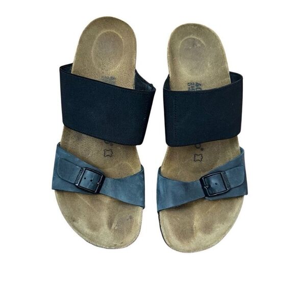 Birkenstock Papillio Della Wedge Black Oiled Nubuck Sandals Size 40 = US 9 - 9.5 - Picture 2 of 7